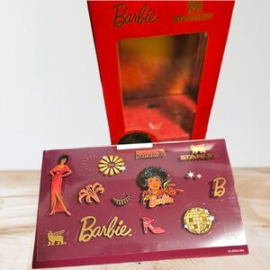 Stanley x 80s Barbie box and stickers